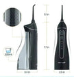 Smart Electric Portable Cordless Dental Water Flosser for Teeth Cleaning - Rechargeable and IPX7 Waterproof Travel Dental Oral Irrigator
