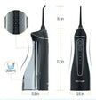 Smart Electric Portable Cordless Dental Water Flosser for Teeth Cleaning - Rechargeable and IPX7 Waterproof Travel Dental Oral Irrigator