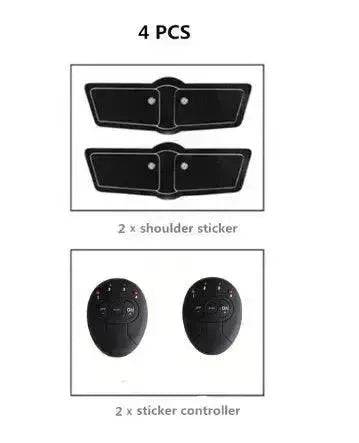 EMS Muscle Stimulator Patch System – Smart Rechargeable Abdominal, Hip & Shoulder Muscle Toning Device