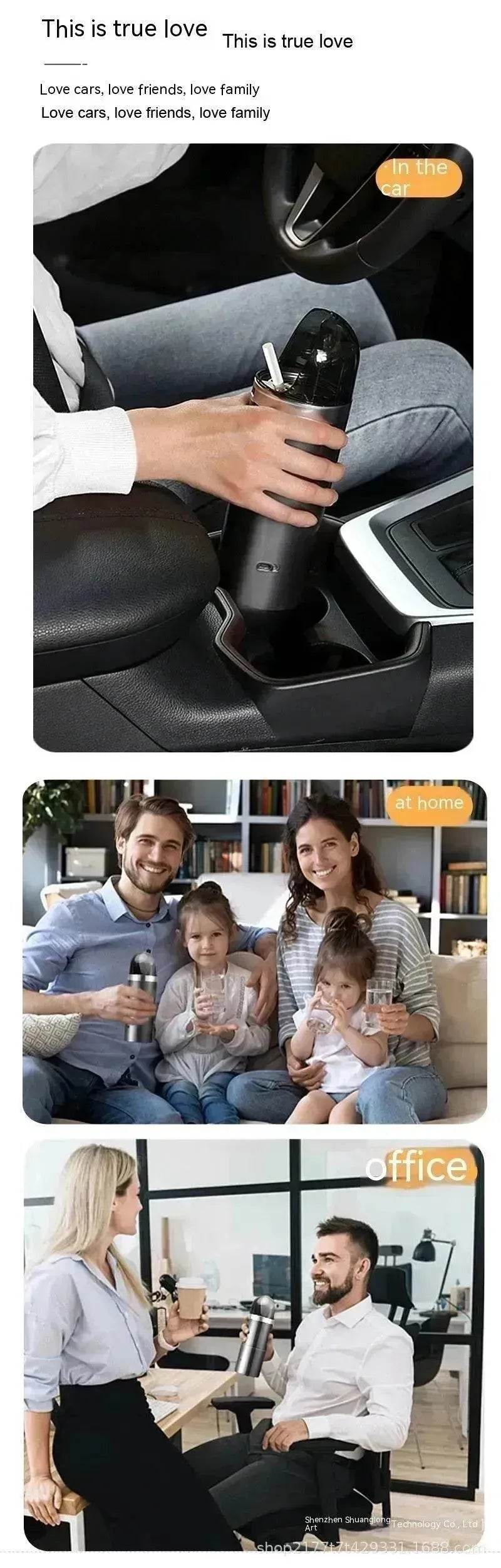 Smart Smoke Handheld Vintage  Cigar Ashtray Air Purifier Small Car Wireless Dual Use In Car And Home