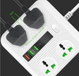 Smart Socket Power TypeC PD 40W QC3.0 Power Strip16AC Universal Outlets 2M Extension Socket Plug