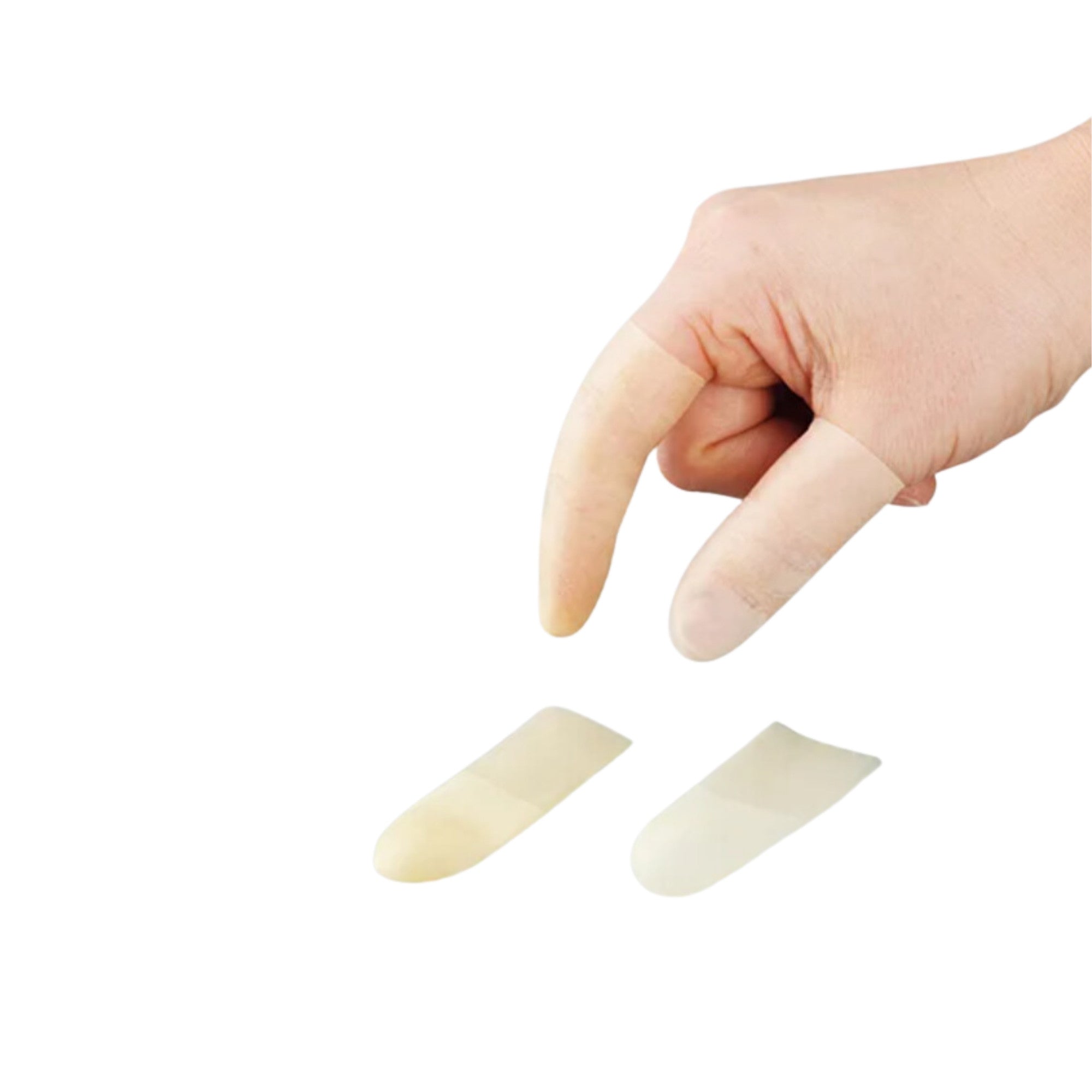 Smooth Edge Finger Cots - Latex - 2 Sizes - 144/pk