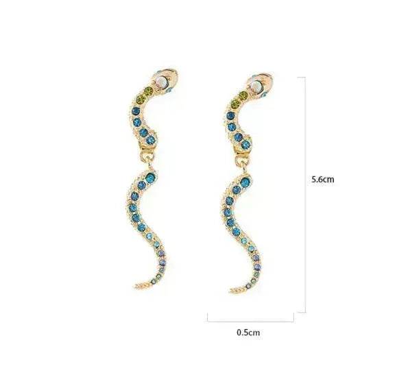 Snake-shaped Detachable Stud Earrings for Women