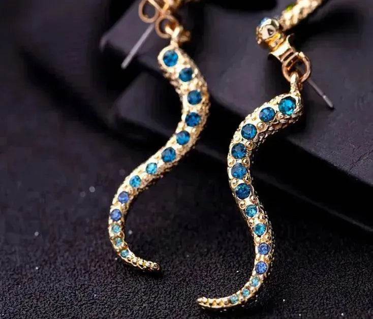 Snake-shaped Detachable Stud Earrings for Women