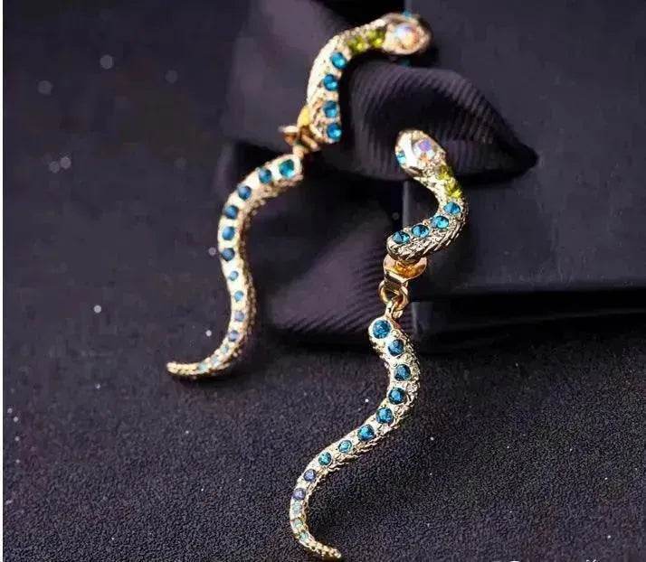 Snake-shaped Detachable Stud Earrings for Women