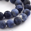 Sodalite Frosted Gemstone Bead