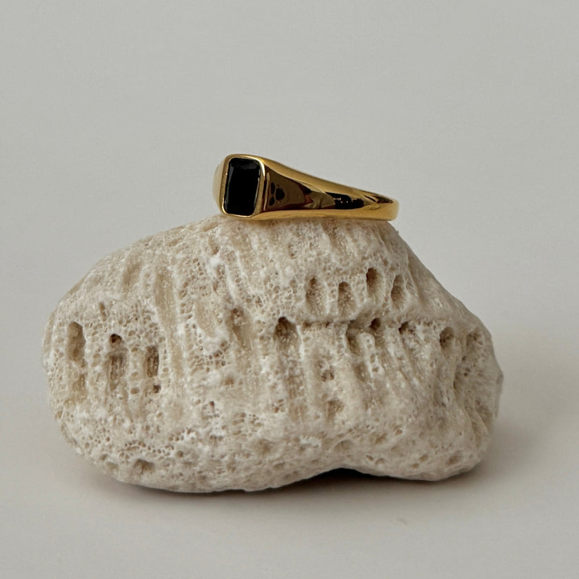 Sofia Ring- Black Stone