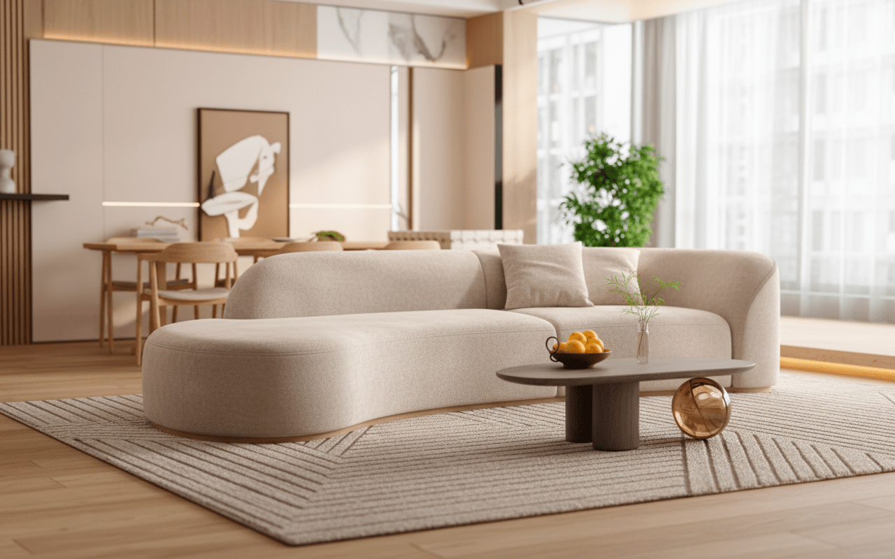 SoftTouch Suede Sofa