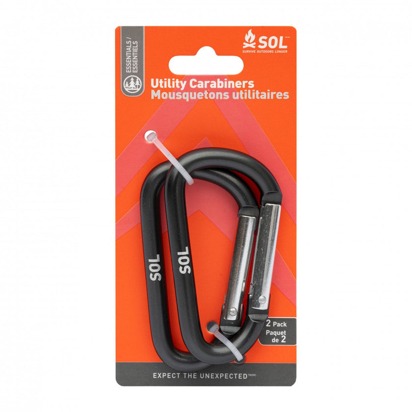 Survive Outdoors Longer - Utility Carabiners 8 cm 2 Pack