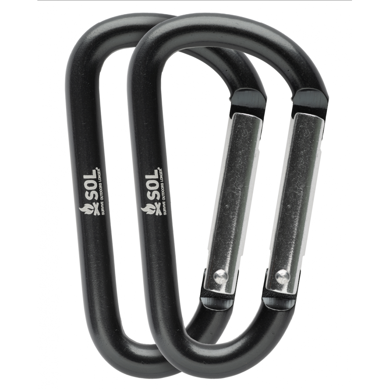 Survive Outdoors Longer - Utility Carabiners 8 cm 2 Pack
