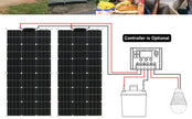 100-300w flexible solar panels 12/24v + inverter KIT