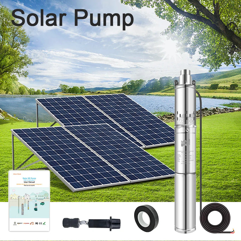 150-750W Solar Pump DC 12/24/48/60V Water/ Solar Pump With Built-in Controller For Agriculture