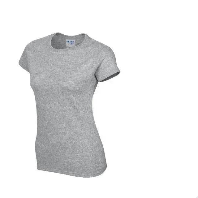 Solid color women's short-sleeved T-shirt combed cotton bottoming shirt advertising shirt custom
