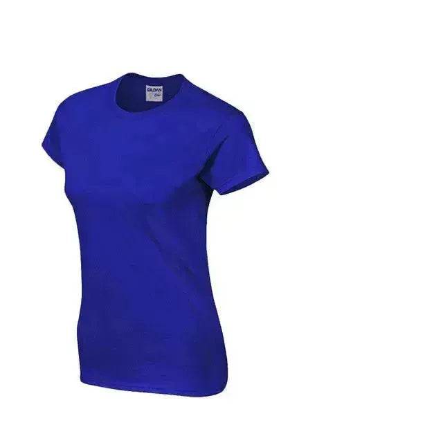 Solid color women's short-sleeved T-shirt combed cotton bottoming shirt advertising shirt custom