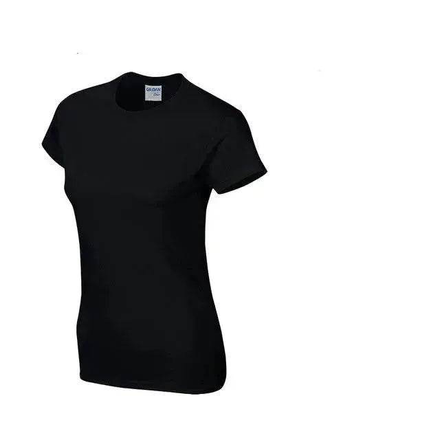 Solid color women's short-sleeved T-shirt combed cotton bottoming shirt advertising shirt custom