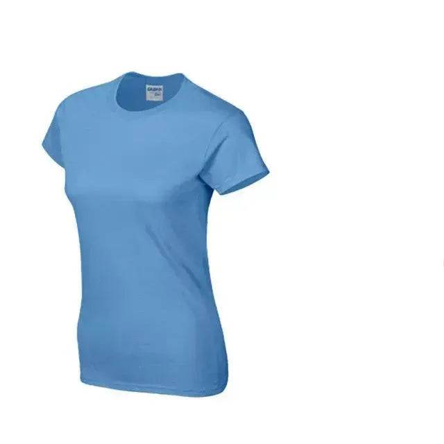 Solid color women's short-sleeved T-shirt combed cotton bottoming shirt advertising shirt custom