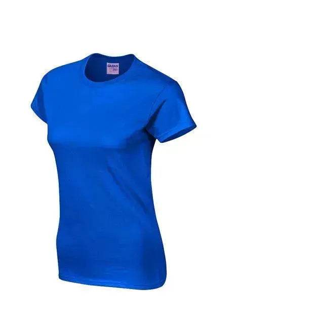 Solid color women's short-sleeved T-shirt combed cotton bottoming shirt advertising shirt custom