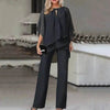Solid Loose Casual Irregular Set