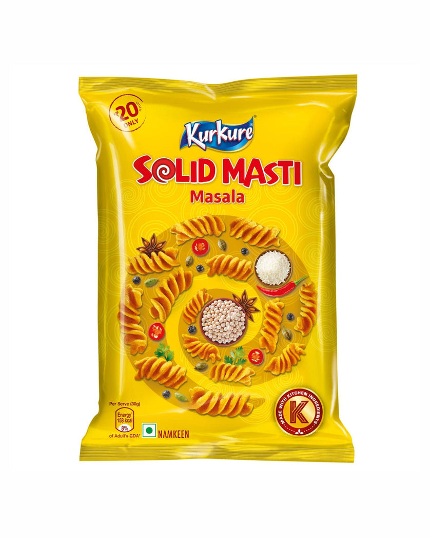 KurKure Snacks Solid Masti Masala Twisteez 90g