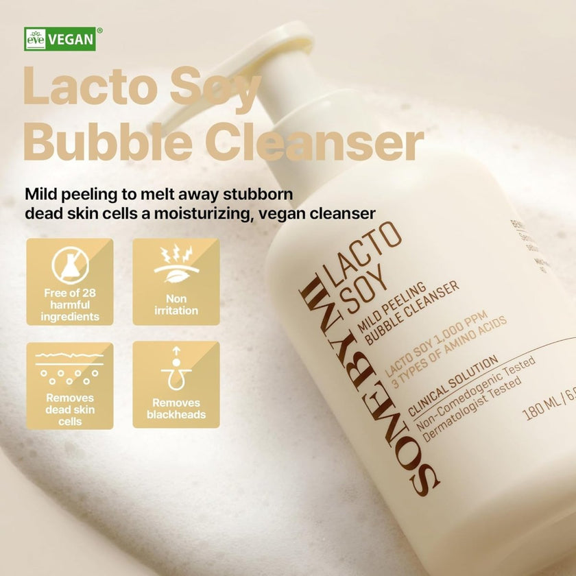SOME BY MI Lactosoy Mild Bubble Peeling Cleanser 180ml