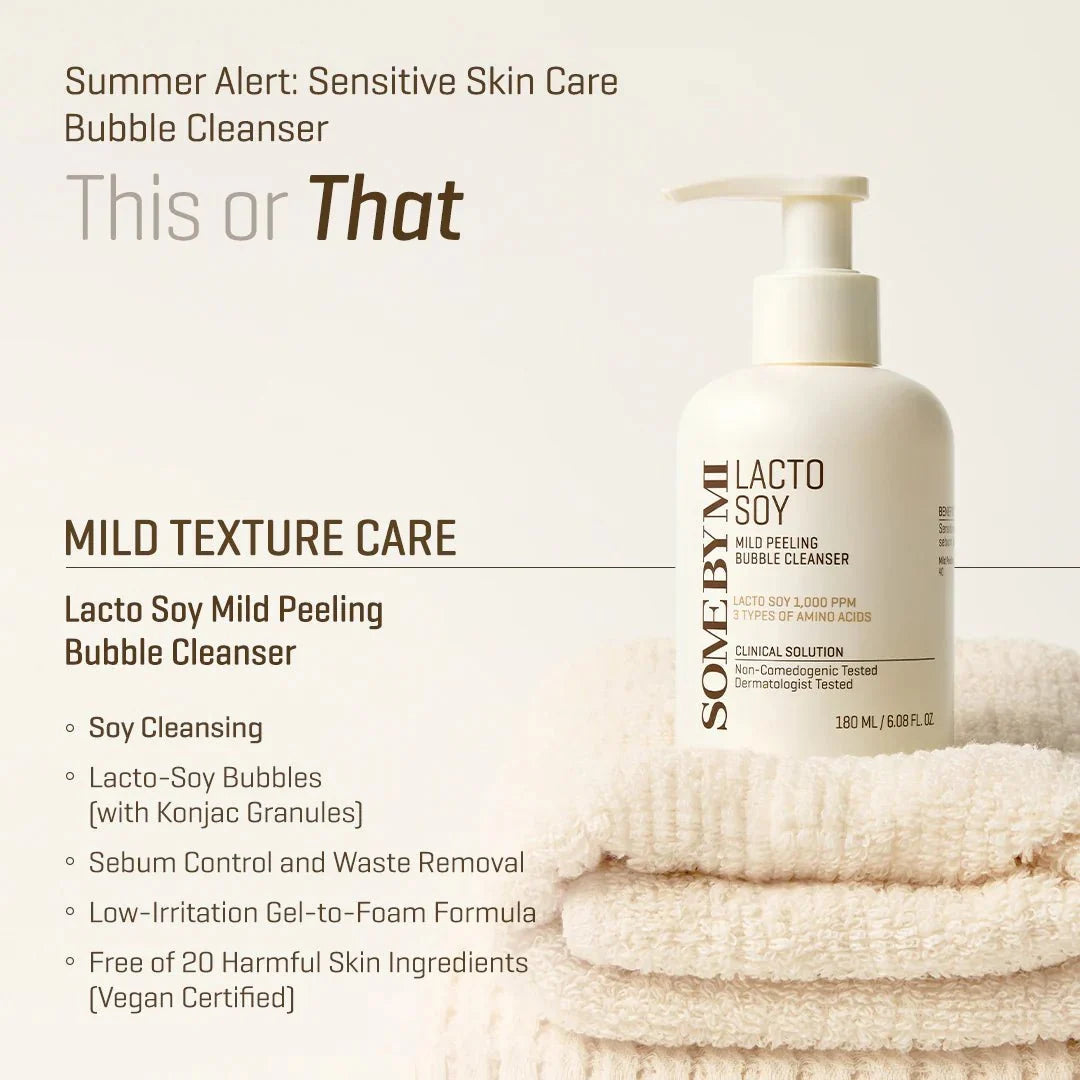 SOME BY MI Lactosoy Mild Bubble Peeling Cleanser 180ml