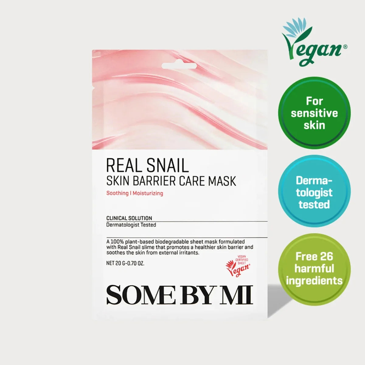 SOME BY MI Real Snail Skin Barrier Care Mask 20g