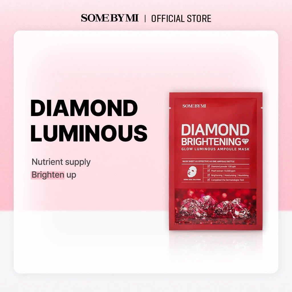 SOME BY MI Red Diamond Brightening Glow Luminous Ampoule Mask 1 PC