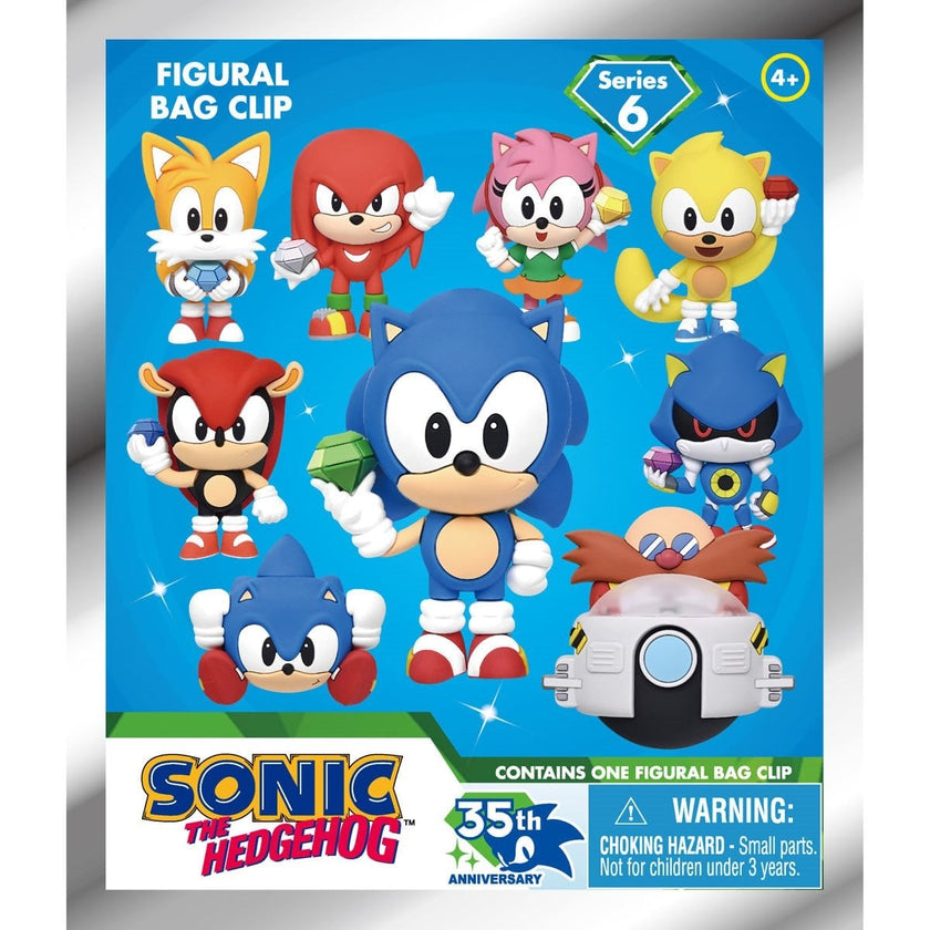 Sonic the Hedgehog 35th Anniversary Series 6 Mystery 3D Foam Bag Clip