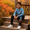 Blue Hedgehog Boys Joggers Set
