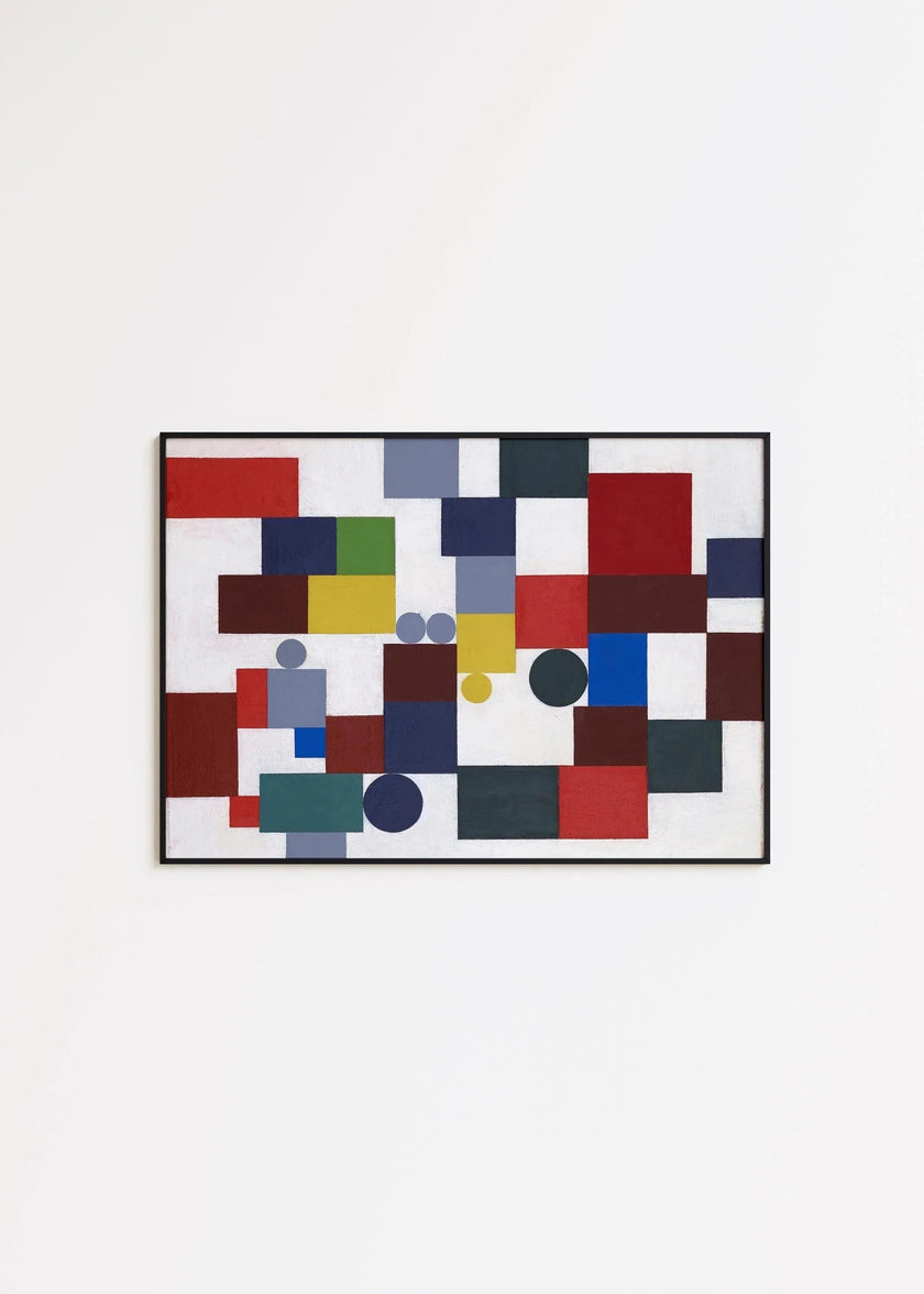 Sophie Taeuber-Arp Bauhaus Print: Modernist Wall Art, Handframed Option