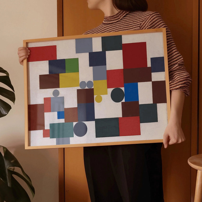 Sophie Taeuber-Arp Bauhaus Print: Modernist Wall Art, Handframed Option