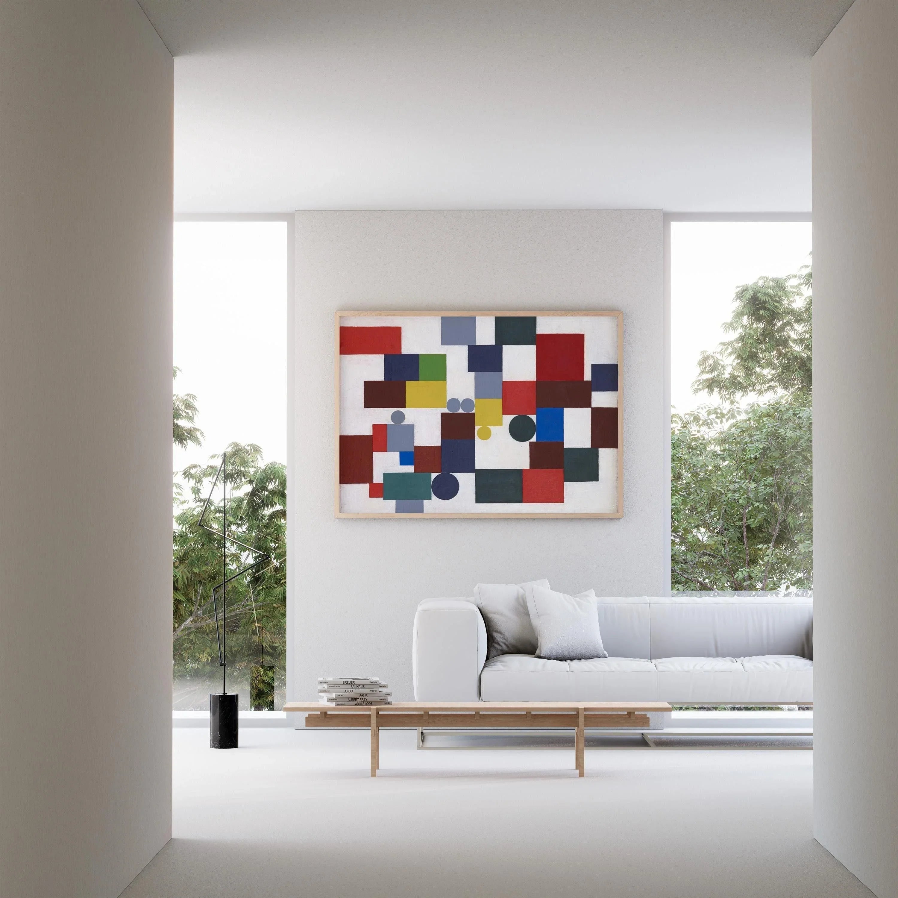 Sophie Taeuber-Arp Bauhaus Print: Modernist Wall Art, Handframed Option