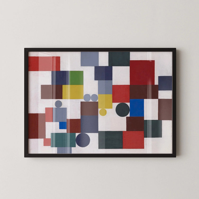 Sophie Taeuber-Arp Bauhaus Print: Modernist Wall Art, Handframed Option