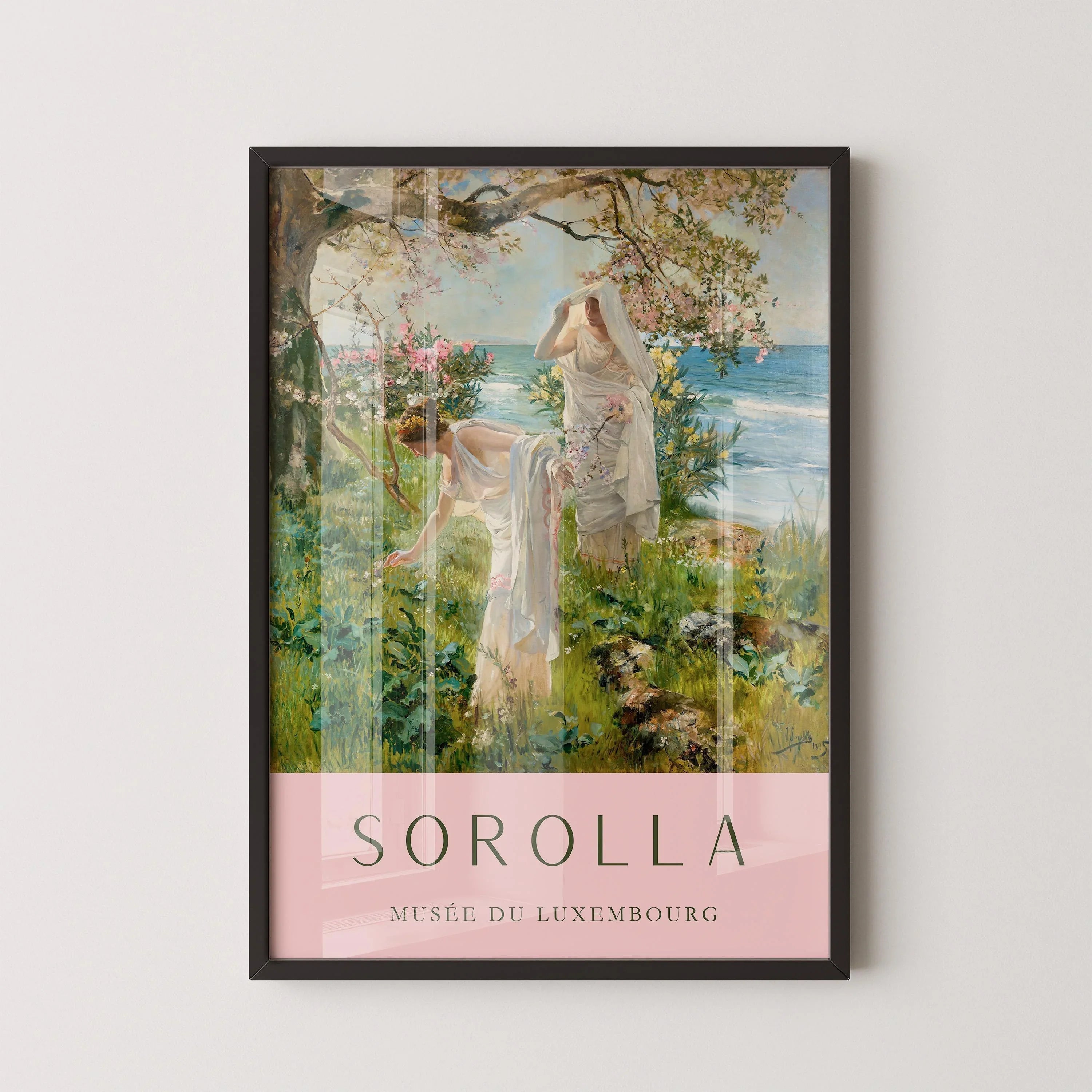Sorolla Greek Girls Print: Classic Spanish Fine Art (Framed or Unframed)