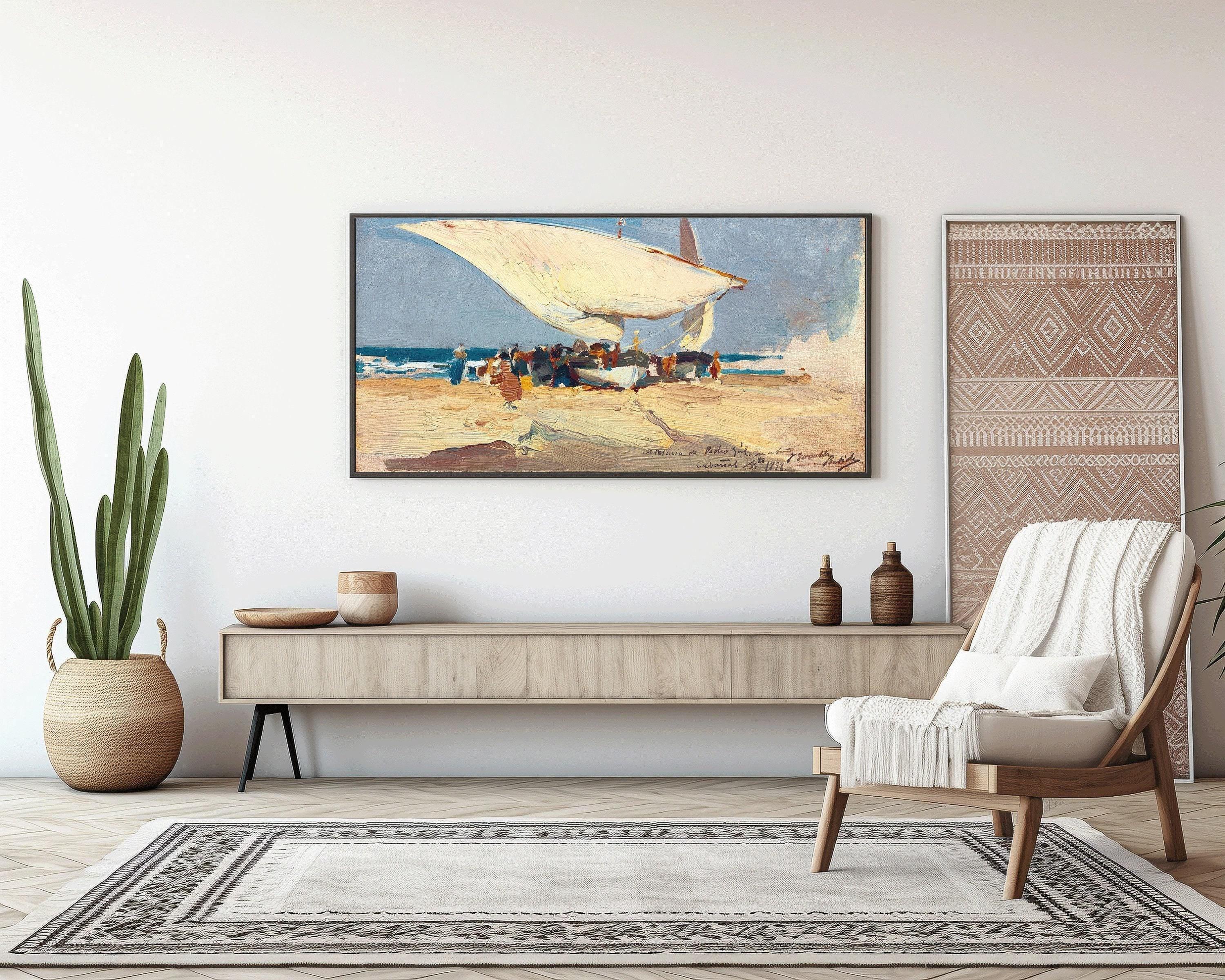 Sorolla Valencia Beach Print: Impressionist Seascape Art (2x1) (Framed or Unframed)