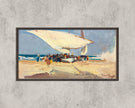 Sorolla Valencia Beach Print: Impressionist Seascape Art (2x1) (Framed or Unframed)