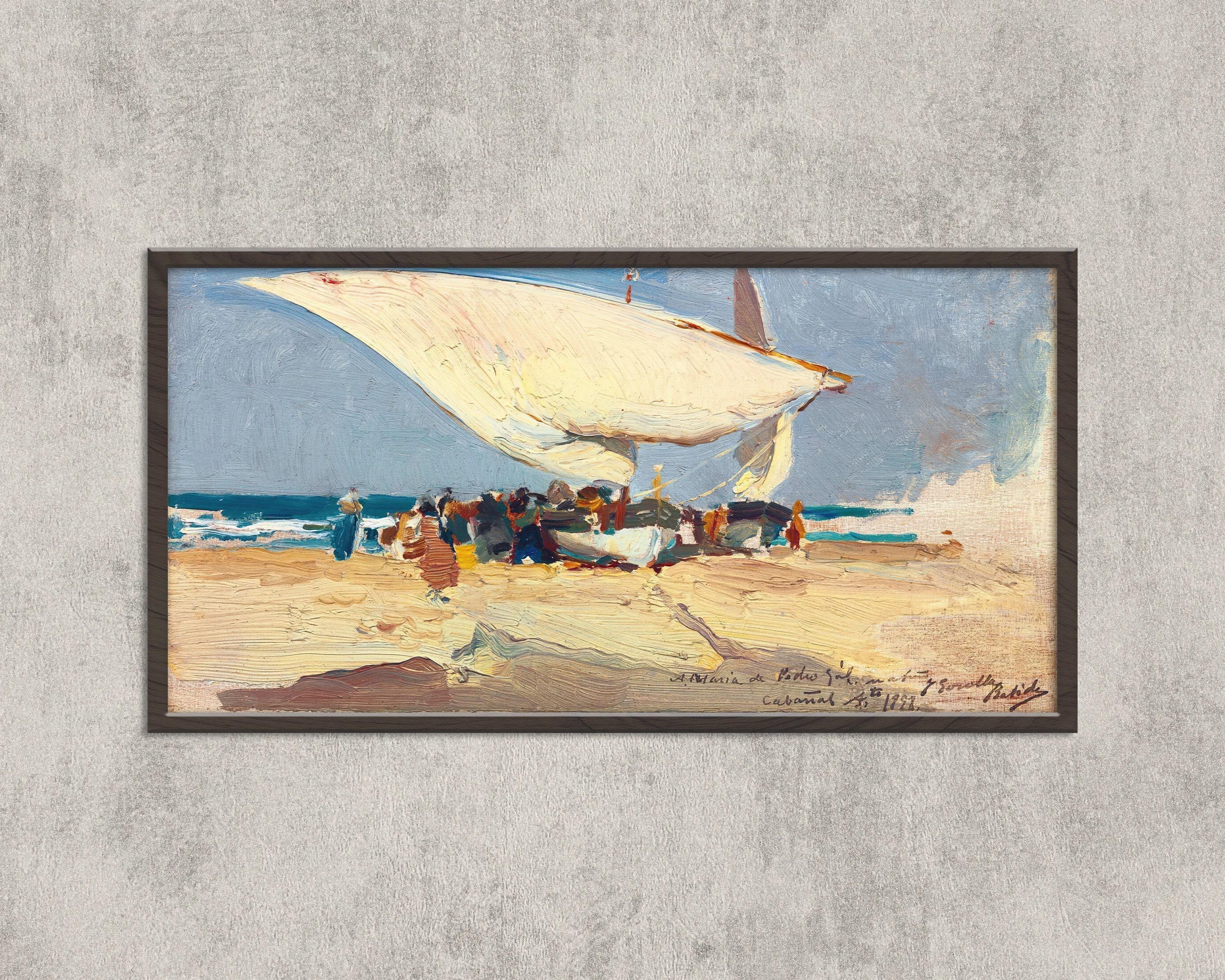Sorolla Valencia Beach Print: Impressionist Seascape Art (2x1) (Framed or Unframed)