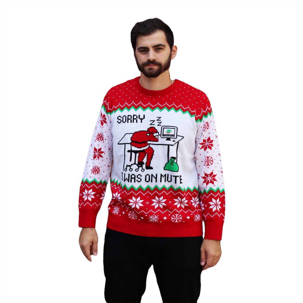 Sleepy Santa On Mute Sweater