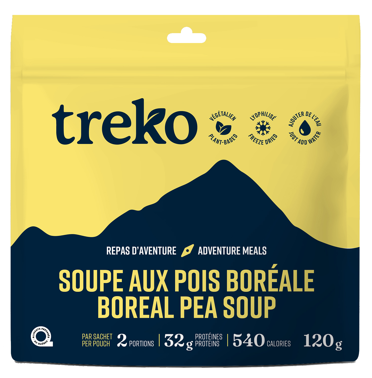 Soupe aux pois boréale - 2 portions par sachet
