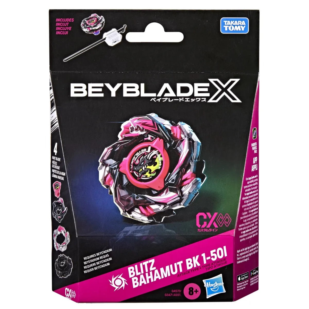 (Hasbro) Beyblade X - Blitz Bahamut BK 1-501