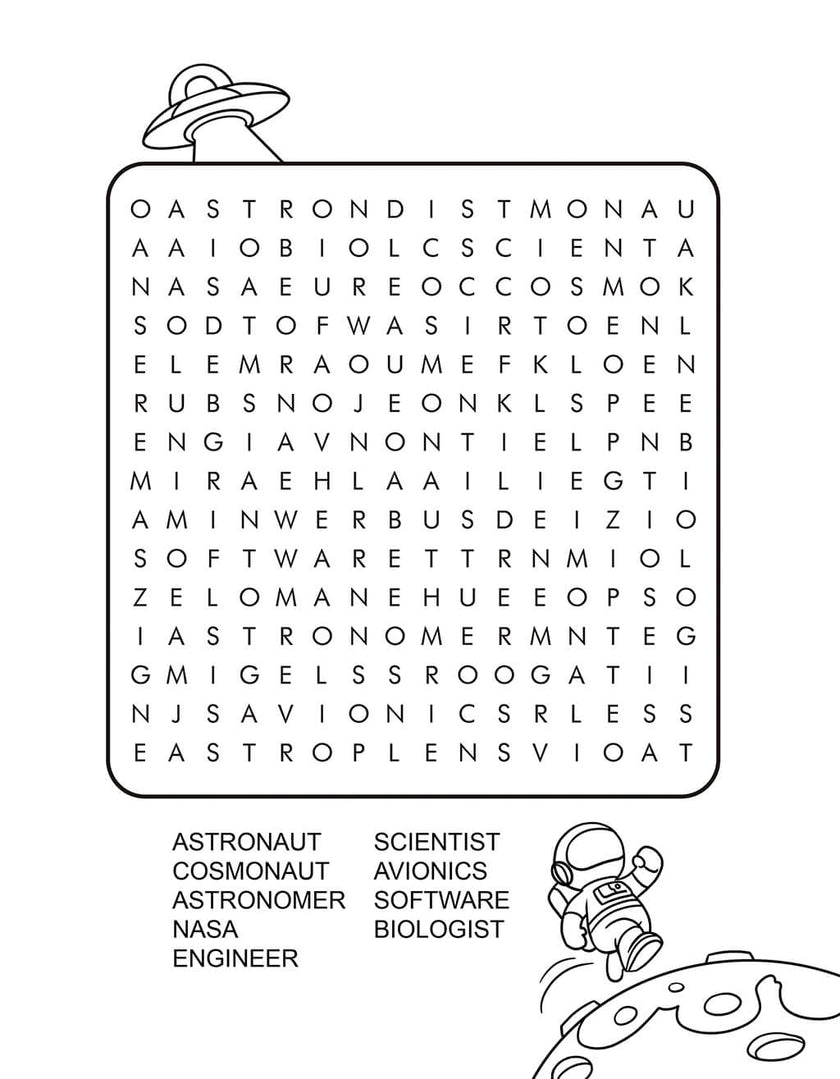 Space Activity Book for Kids Ages 6-8 (Spiral Edition)