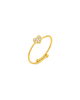 Sparkling Heart Adjustable Ring