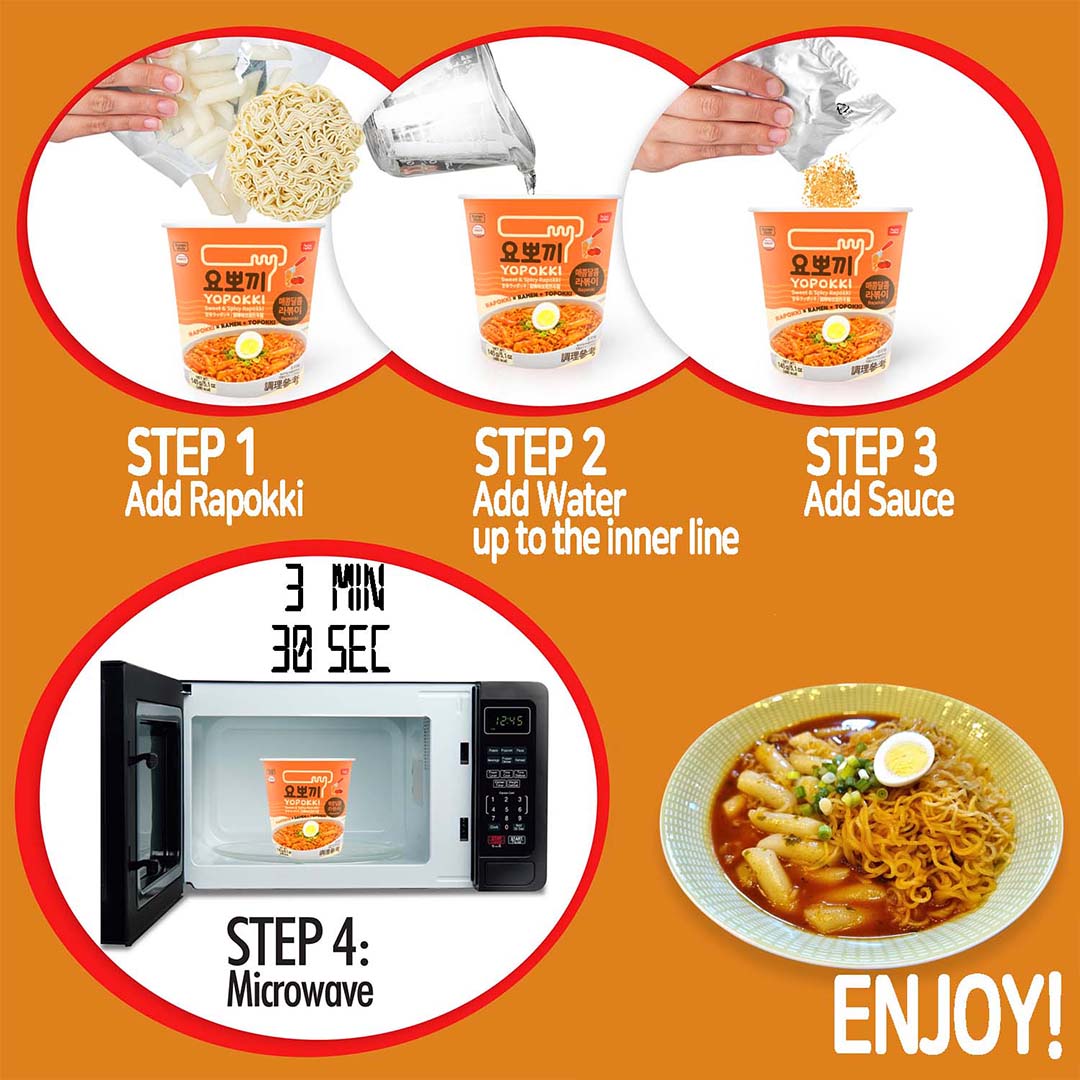 YP Yopokki Sweet & Spicy Rabokki (145G)