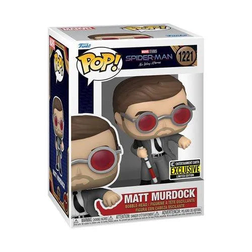 Spider-Man: No Way Home Matt Murdock with Brick Pop! Vinyl Figure - Entertainment Earth Exclusive