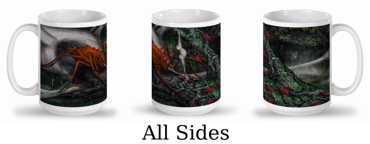 Tasse en céramique 15 oz - Créature Araignée