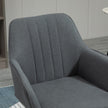 Robbie Dining Chairs Set of 2 with Armrest-Dark Grey
