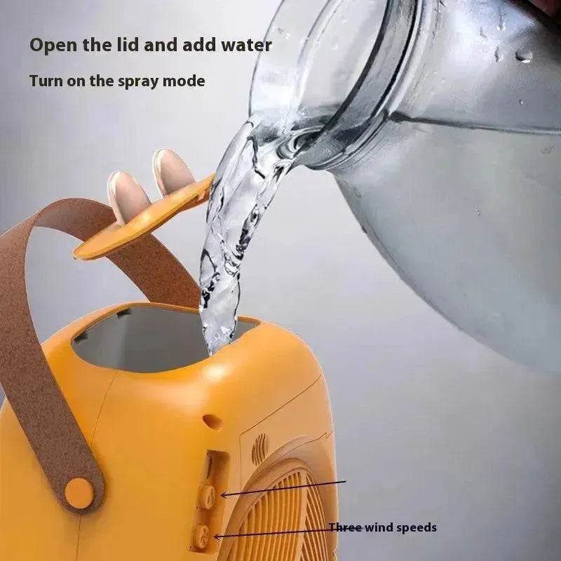 Spray Fan Humidification Cooling USB Portable Mute Desktop Fan