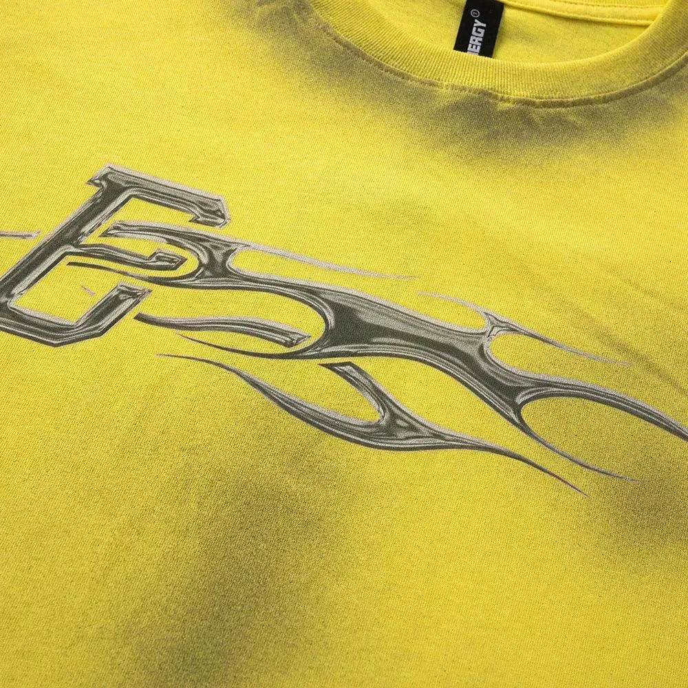 Spray Painting Dirty Letter Short Sleeve