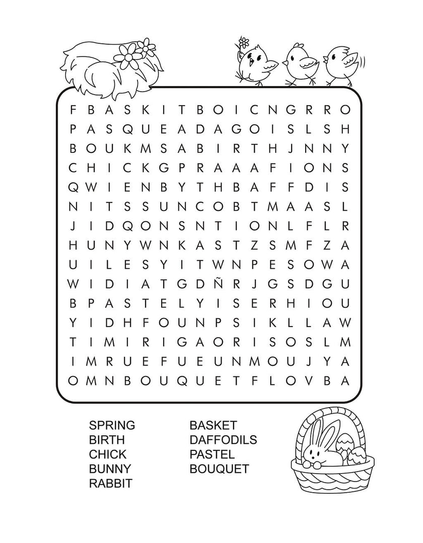 Easter Activity Book for Kids Ages 6-8 (Spiral Edition)