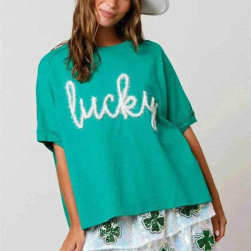 St Patrick Top Loose T-shirt For Women